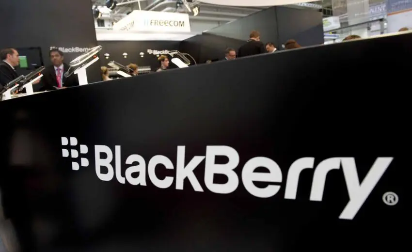 The Blackberry stand at cebit
