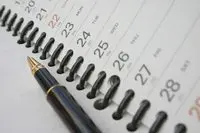 dreamstimeweb_pen on planning diary