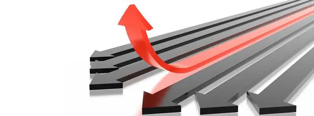 upturn arrow banner large