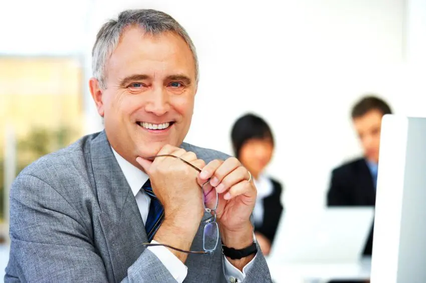 Senior executive business man