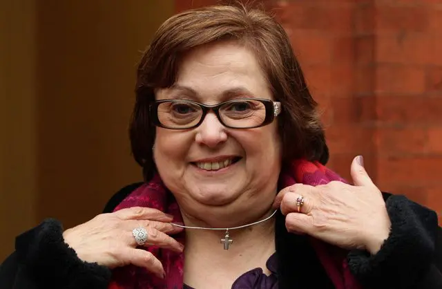 Mrs Nadia Eweida who took her case against BA to the European Court of Human Rights