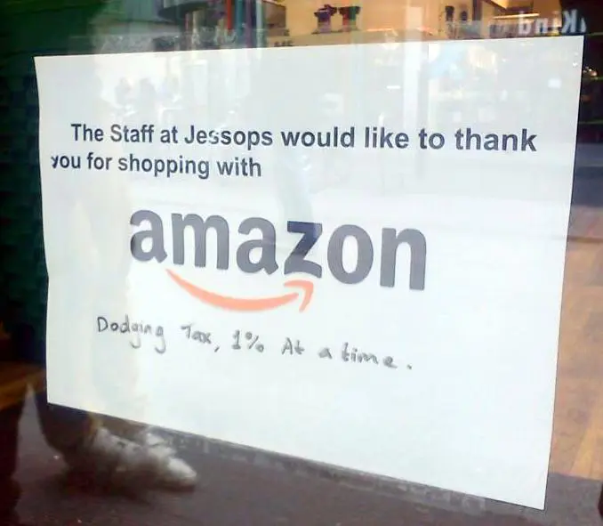 Amazon tax thieving and state sponging costing jobs