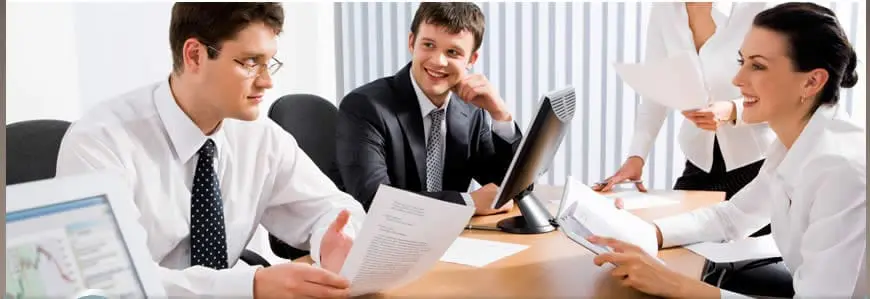 smart man in a meeting