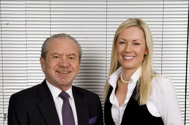 Lord Alan Sugar and Stella English, the winner of the Apprentice 2010-1744705