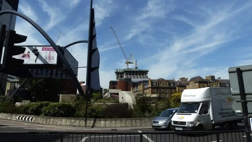 Old Street roundabout in London's east end - The home to 'Tech City'