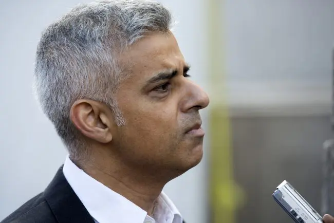 London Mayor Sadiq Khan