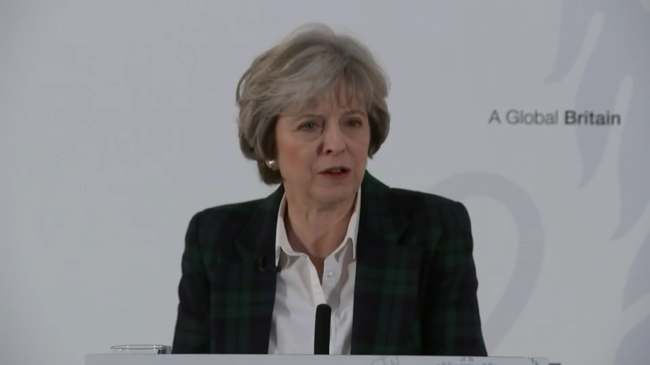 Theresa May Brexit speech