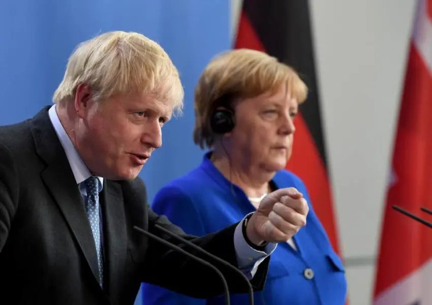 boris johnson angela merkel