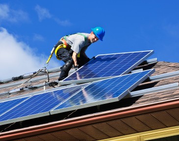 Solar panel installation