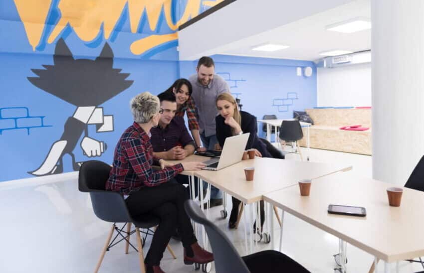 startup business team on meeting at modern office