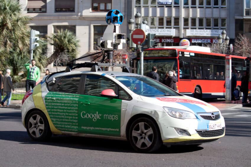 google mapping car