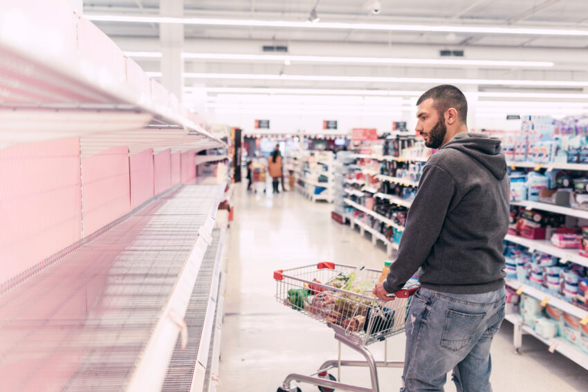 empty supermarket