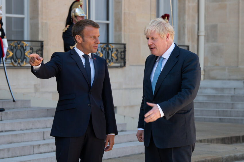 Boris Johnson has announced almost £10 billion of overseas investment in Britain before a global summit in an attempt to trump Emmanuel Macron’s efforts to lure businesses to France.