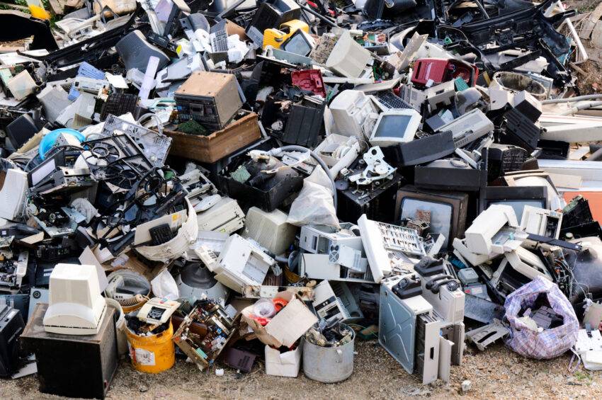 The government has made little progress on tackling e-waste in the UK