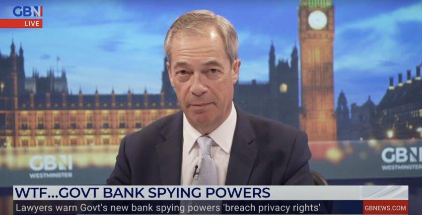 Nigel Farage has said Parliament needs to oppose an amendment which some say could give the DWP the right to access the bank accounts of anyone in receipt of DWP money.