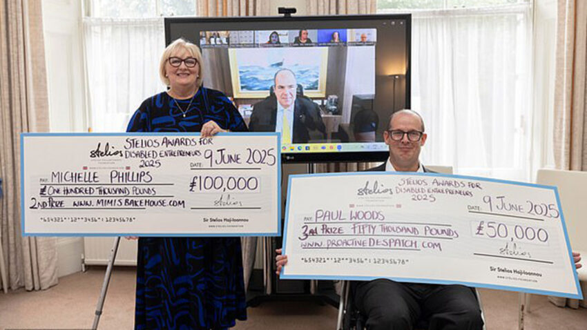 Three inspirational disabled entrepreneurs have been awarded a combined £300,000 by easyJet founder Sir Stelios Haji-Ioannou in the 17th annual Stelios Awards for Disabled Entrepreneurs, celebrating innovation, resilience and impact across the UK business community.