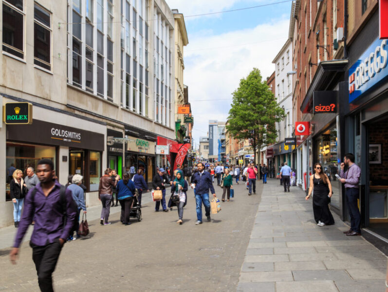 Retail sales across the UK fell sharply in May, recording their steepest monthly drop in 18 months, as consumers scaled back spending on essentials such as food and clothing, official figures show.